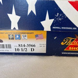 Thorogood Boots: Logger 6" Lace to Toe Size 10 1/2 D